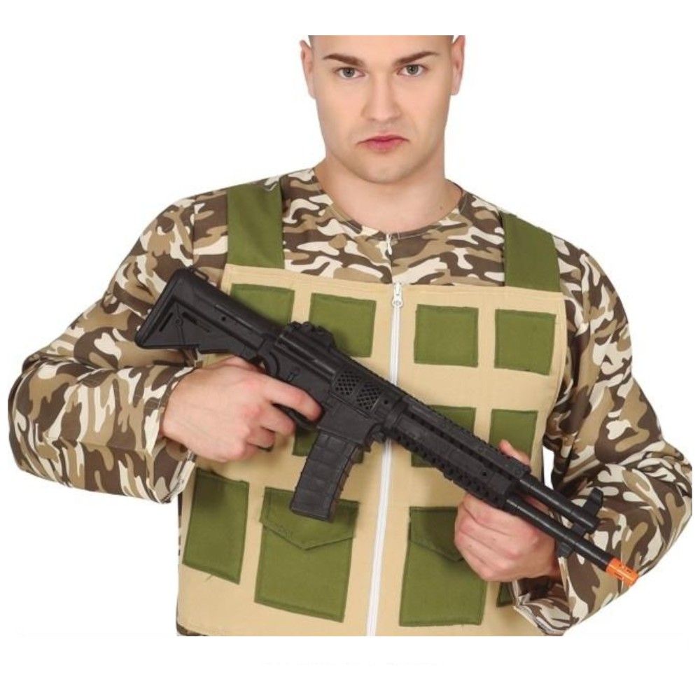 Fusil d'assaut plastique Commando 59cm noir - Adulte - Mixte - 2 ans de  garantie - Cdiscount Jeux - Jouets