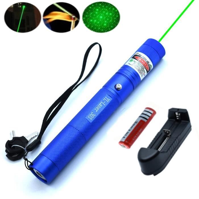 couleur bleu-bc pointeur laser à haute puissance, stylo de visée laser tactique 303, lampe de poche puissante