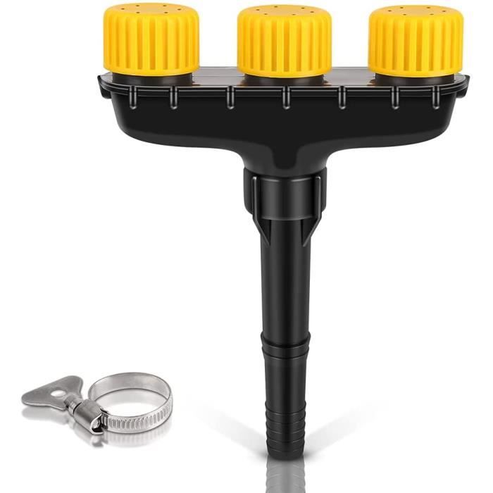 Douche d'irrigation, douchette de jardin avec 3 buses arroseur douche