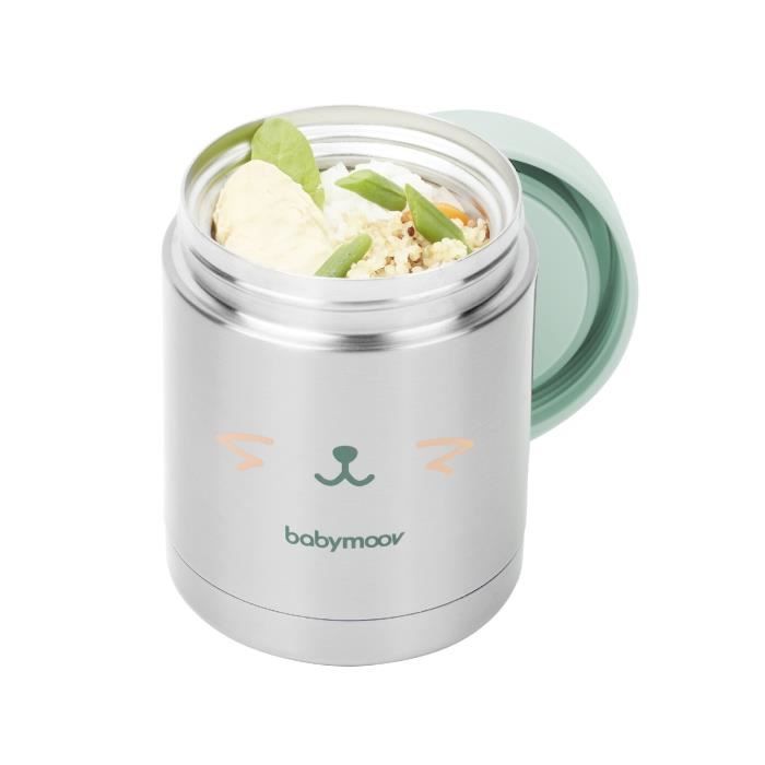 BABYMOOV Boîte isotherme EAT'S ISY avec double paroi Inox, 350ml - 100% hermétique