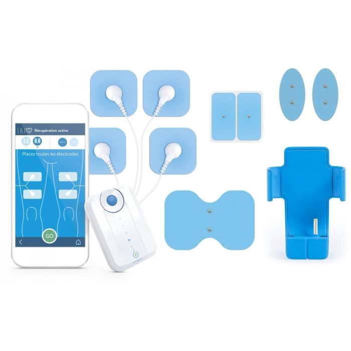 Électrostimulateur - Bluetens - Blanc-Bleu - Connecté - Ergonomique -