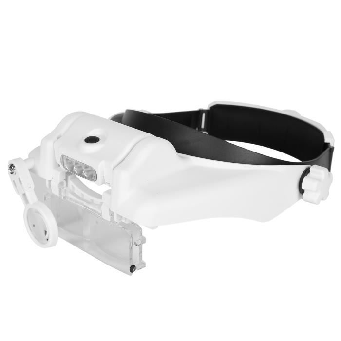 Dioche Head Loupe LED casque loupe tatouage beauté bandeau réglable