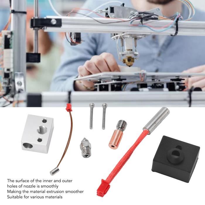 Bloc Chauffant Cuivre Plaqué Haute Température MK8 Pour Ender 3 CR10 Imprimante 3D