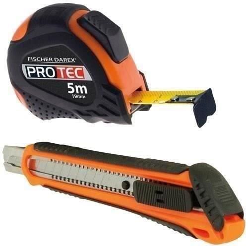 FISCHER DAREX Kit mesure 5 m et cutter 18 mm