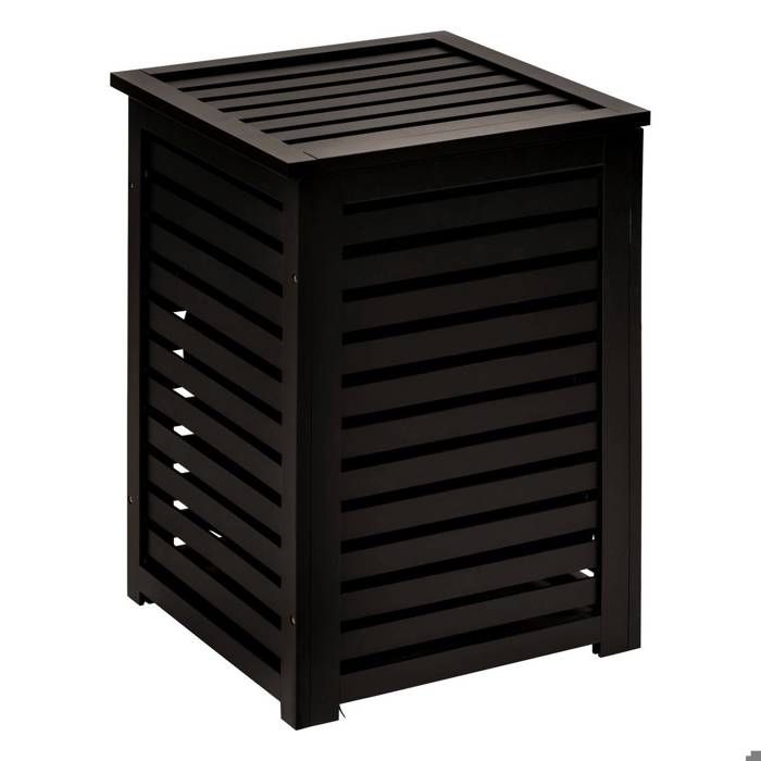 Caillebotis Bambou Noir 53x36cm - Tapis De Bain Antidérapant Et Élégant