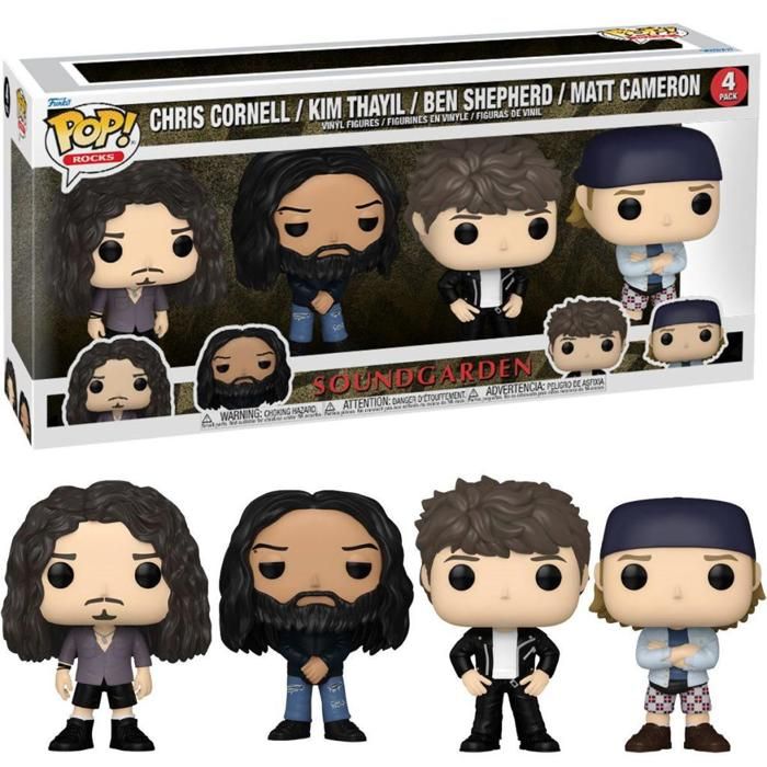 Funko Pop! soundgarden フィギュア Funko Pop! Rocks: Soundgarden 4pk - Chris Cornell - Figurine