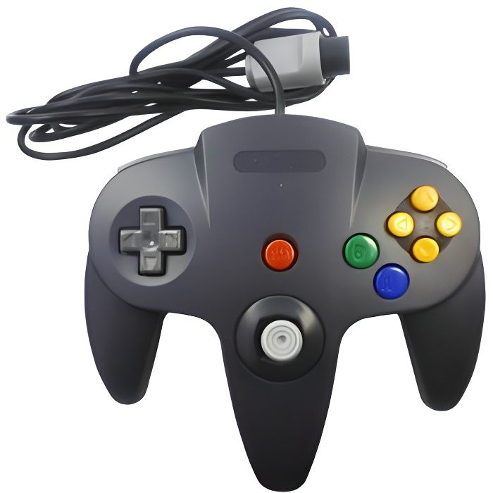 Manette Nintendo 64 Noire (forme Nintendo)