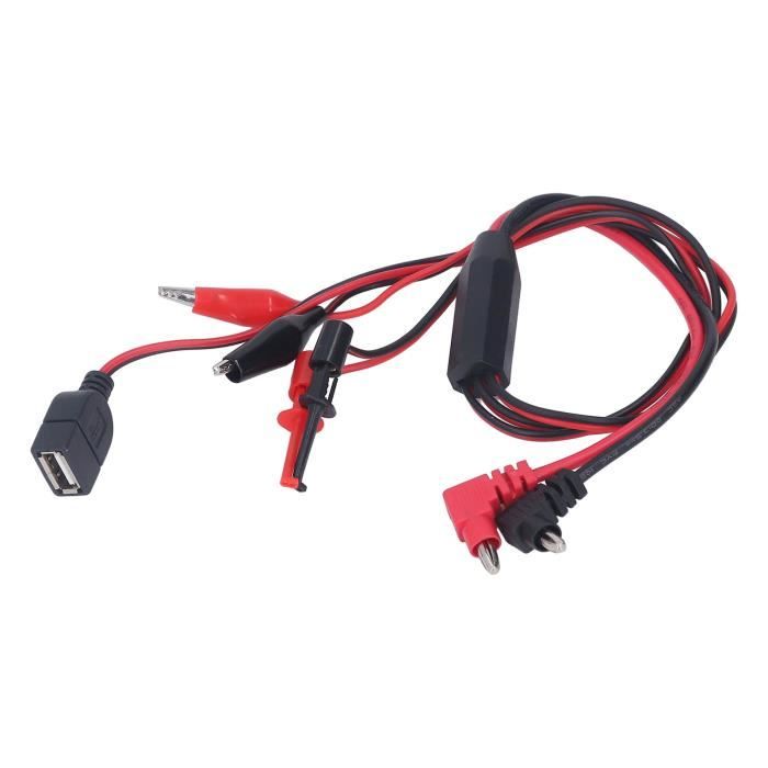 Câble Pince Crocodile 9V 10 Câbles Pince Crocodile Vers Clip Batterie 9V - 14.5cm - Pour Projets Électroniques, Arduino Et LED Alimentation Batterie 9V