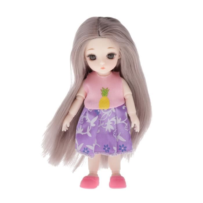 2 pièces 16 poupée fille BJD articulée avec vêtements chaussures habillage 2 pièces 16 poupée fille BJD articulée avec vêtements chaussures habillage