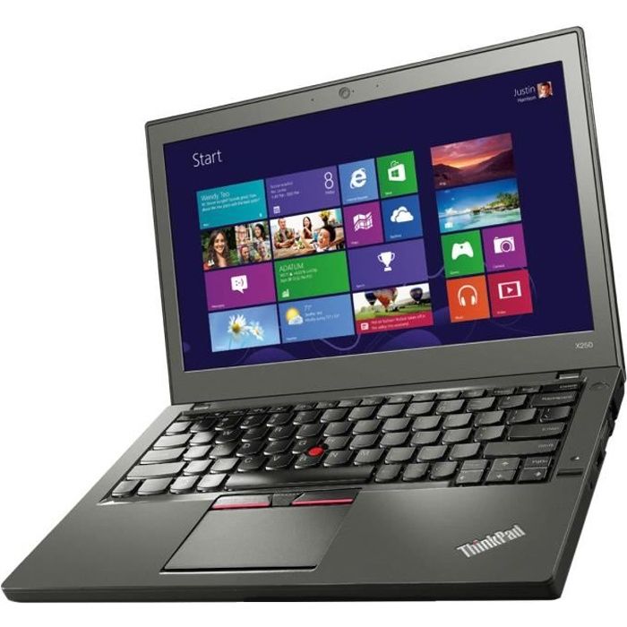 LENOVO ThinkPad X250 reconditionnée garantie 3ans - Intel Core i5-5200U 2.2Ghz - RAM 4Go - SSD 256Go - 12.5HD LED - Windows 8.1 Pro - Lenovo