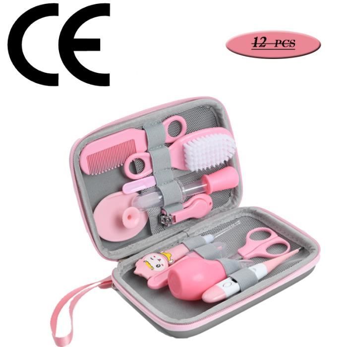 Bébé Set De Soin,Kit de Soin pour Bébé 12 pcs,Trousse de Soin Bébé Naissance  Set de Toilette avec un Thermomètre-Rose - Cdiscount Puériculture & Eveil  bébé