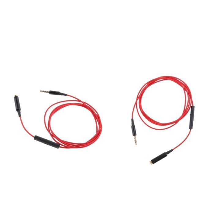 Rallonge Prise Casque/écouteurs - Câble De Prolongation Jack 3.5mm - Noir, Cuivre Et Plastique