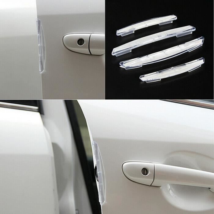 Protecteur de bord de porte de voiture protecteur de porte de voiture  Transparent Film Anti-Collision protecteur de seuil de porte protecteur  arrière transparent 