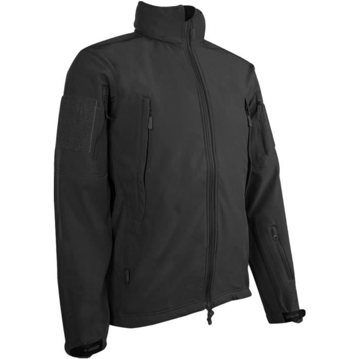 Gants Tactiques Hommes Highlander - Cuir Pleine Main - Modèle GL083-BK Noir - Neuf Étiqueté