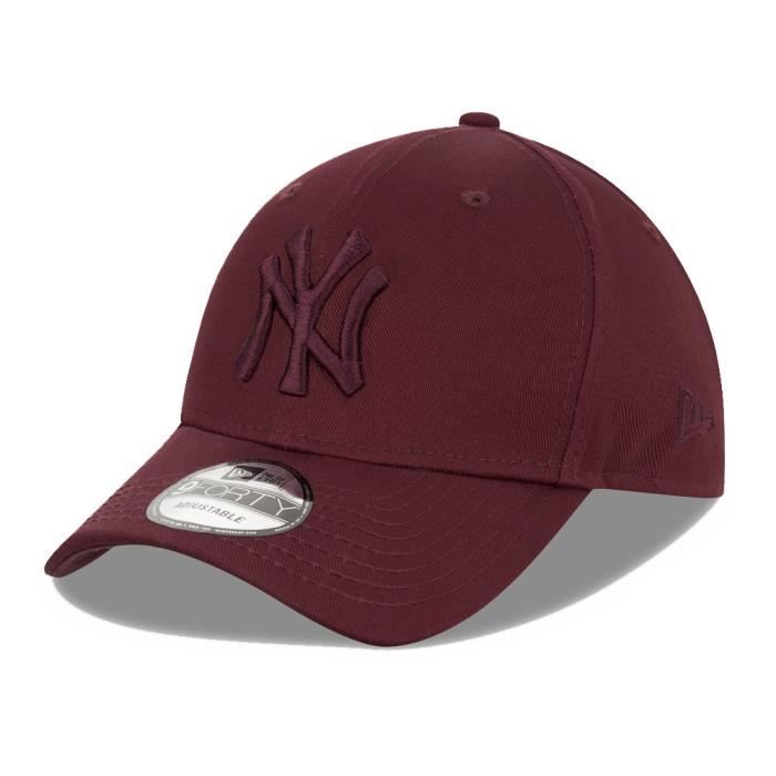 Casquette ny bordeaux homme Outlet