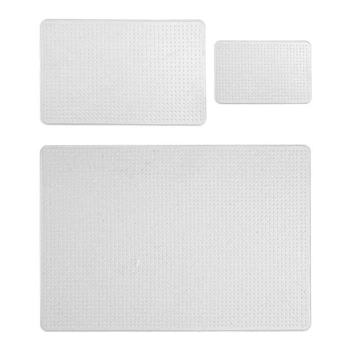 Lot de 3 Couvercles Silicone 34cm Transparent