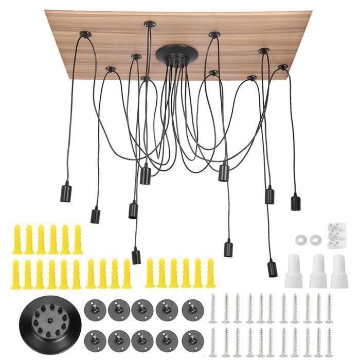 Suspension Rouge Habitat – Métal – Idéal Bar Ou Couloir – Ampoule LED Incluse