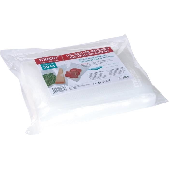 Rouleau Film Sous Vide 28cm X 300cm - 3 Rouleaux Compatibles Toutes Machines - Micro-ondes & Congélation