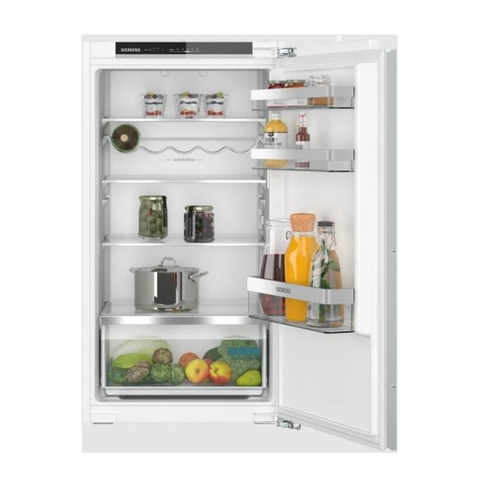 Réfrigérateur 1 porte intégrable Siemens KI31RVFE0 - 165l - Froid ventilé - LED - Dégivrage automatique