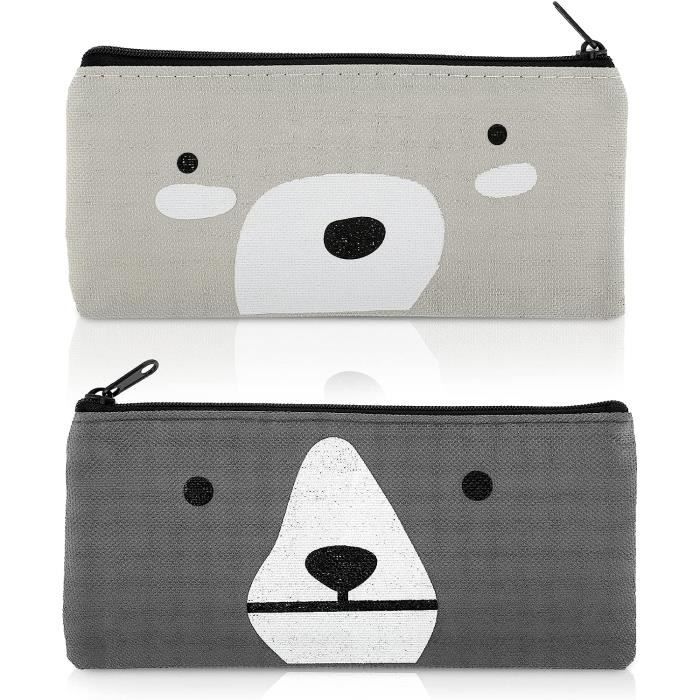 Trousse Capybara Ours 10 Couches – Grande Capacité Avec Accessoires Mignons (Stylos, Badge, Pendentif…)