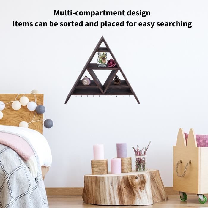 Support De Livre Triangulaire En Bois Pliable - Avec Porte-gobelet Et Marque-page - Pour Table De Chevet Ou Bureau