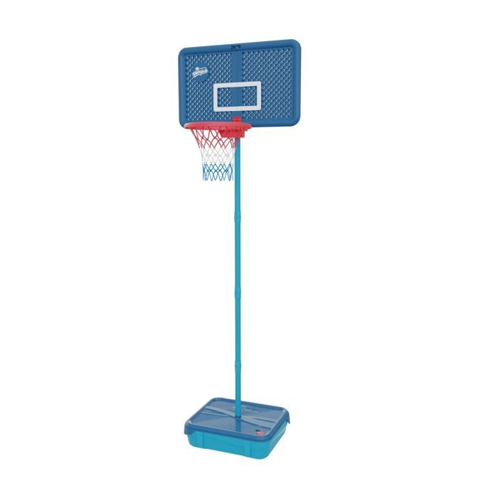 Panier de basketball Swingball toutes surfaces en métal bleu