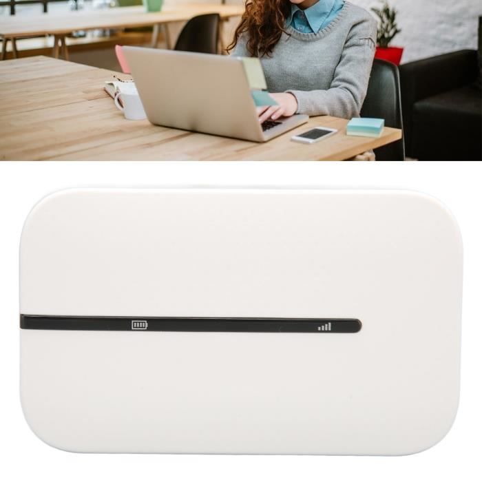 Tbest Hotspot WiFi Mobile Routeur WiFi 4G 150 Mbps fente pour carte Micro SIM prise en charge 15 appareils 2100 mAh point daccès
