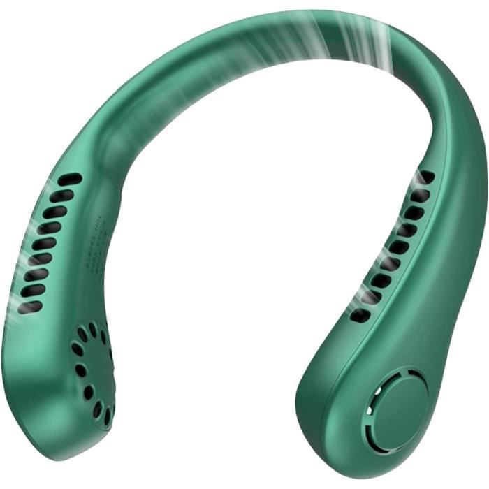 Ventilateur de Cou Portable - Non spécifié - Modèle Non spécifié - 3 Vitesses - Rechargeable USB