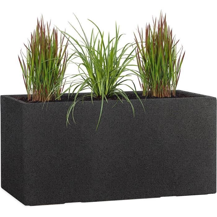 OPTIMUM Vase Funéraire Fin En Plastique (granit Gris Clair) Avec Piquet En Métal, Marqueur Funéraire, Décorations Pour Tombe, Support De Fleurs En Pierre Tombale, Jardin, Pelouse Et Cour