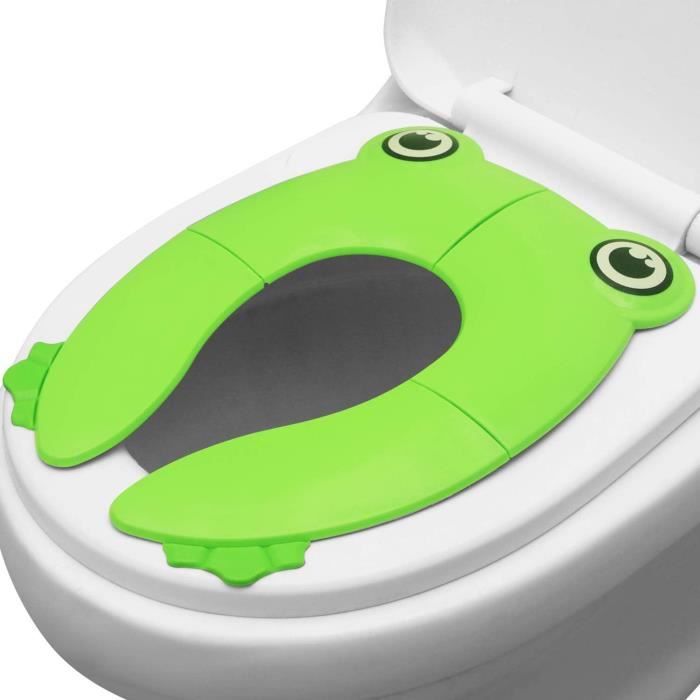 Siège Réducteur Toilette Bébé RIGHTWELL - Pliable & Portable - Rose - Apprentissage Propreté