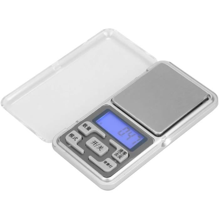 Balance De Cuisine Numérique 3kg/0.1g - Acier Inox - Tare - Pour Café, Ingédients