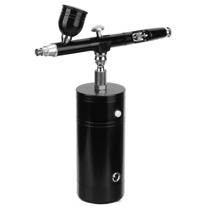 Kit Aérographe Portable Avec Compresseur – 3 Niveaux Pression, Rechargeable USB, Pour Maquillage, Modélisme, Nail Art