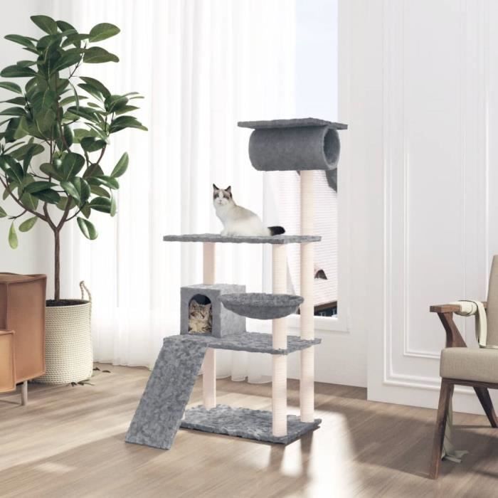 vidaXL Arbre à chat avec griffoirs 131 cm
