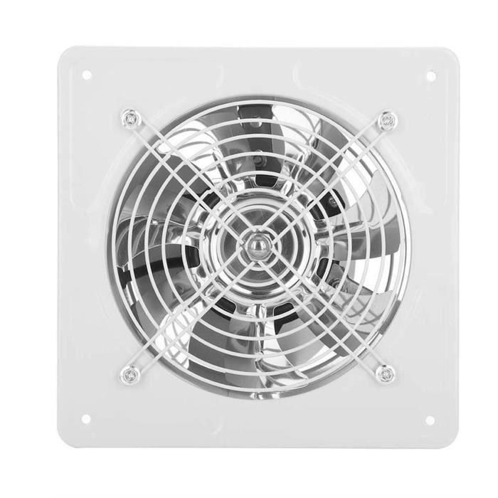 Ventilateur dextraction - VVIKIZY - Faible bruit - Blanc/Noir - 40W 220V - 19x19x13 - Vvikizy