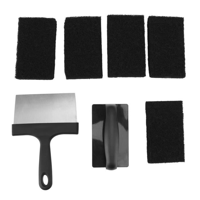 Kit De Nettoyage Barbecue Sans Poils - Brosse Grattoir En Inox, 435 X 85 Mm
