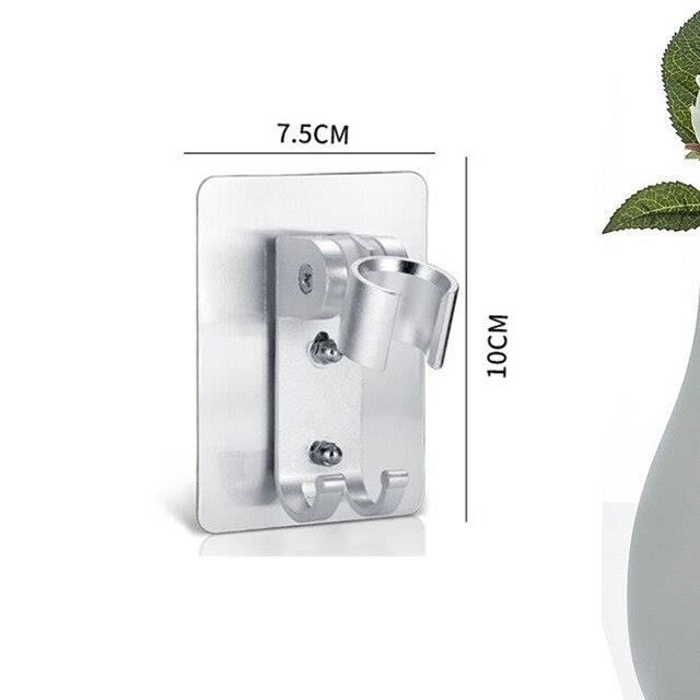 Support De Pommeau De Douche Réglable - Universel Pour Barre Ronde 19 à 25 Mm, Rotation 90°, Installation Facile