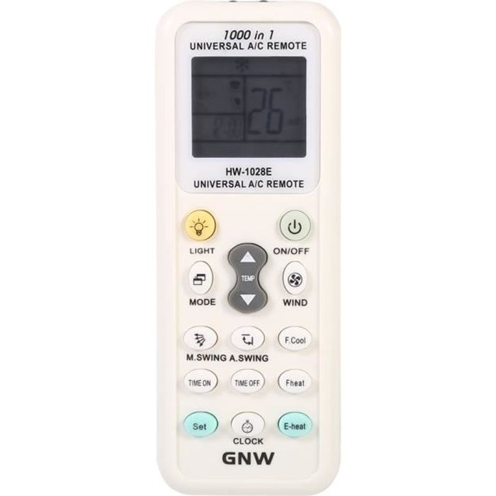 TELECOMMANDE UNIVERSELLE IR CLIMATISEUR LCD A/C CLIMATISATION CHAUFFAGE REMOTE 