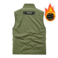 Gilet Polaire Double Face Gettimore Pour Homme - Col Montant, Sans Manches - Noir, Bleu, Gris (M à 5XL)