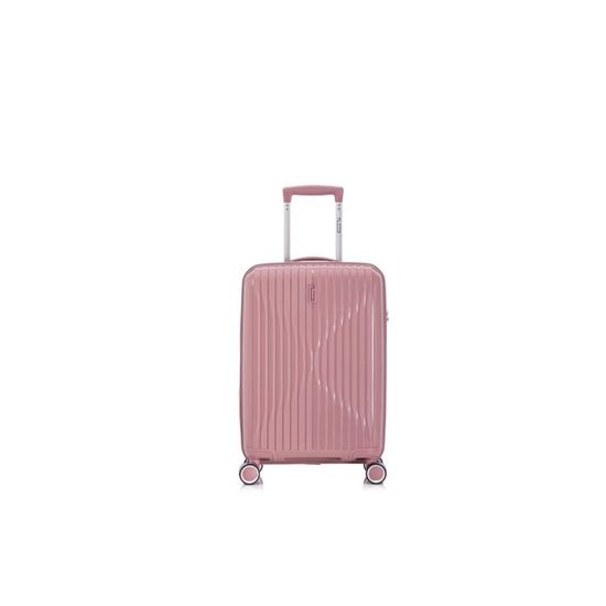 Valise Cabine CELIMS 55cm Polypropylène - 8 Roues 360°, Serrure TSA - Modèle 2025 - Beige
