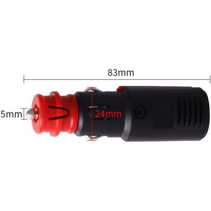 HELLA Allume-Cigares 12V Encastré – Prise Allume-Cigare Fiche Plate Rouge 10A, Qualité Première Monte