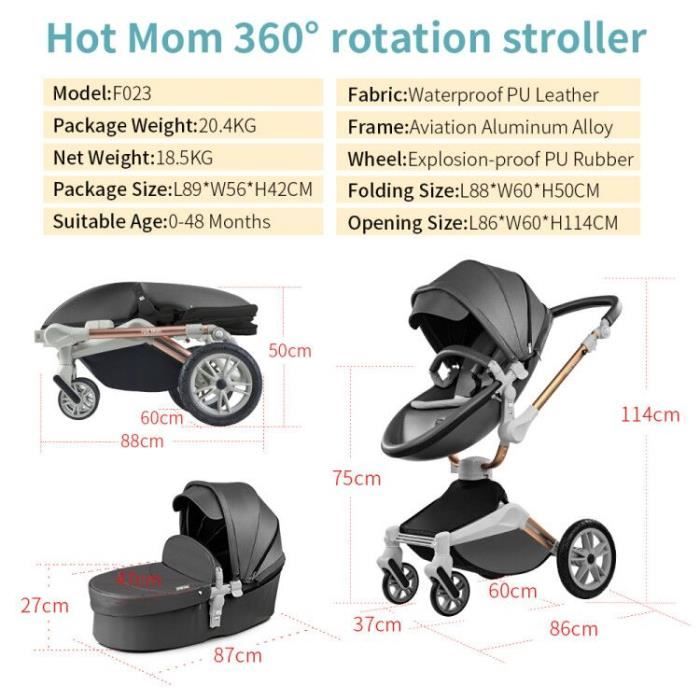 Avis poussette Hot Mom 360° : une poussette innovante ?