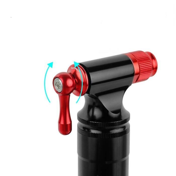 Tête De Gonflage CO2 Pour VTT – Avec Manomètre, Isolation Mousse, Rapide – Pour Pneus Haute Pression, Sans Valve à Commuter