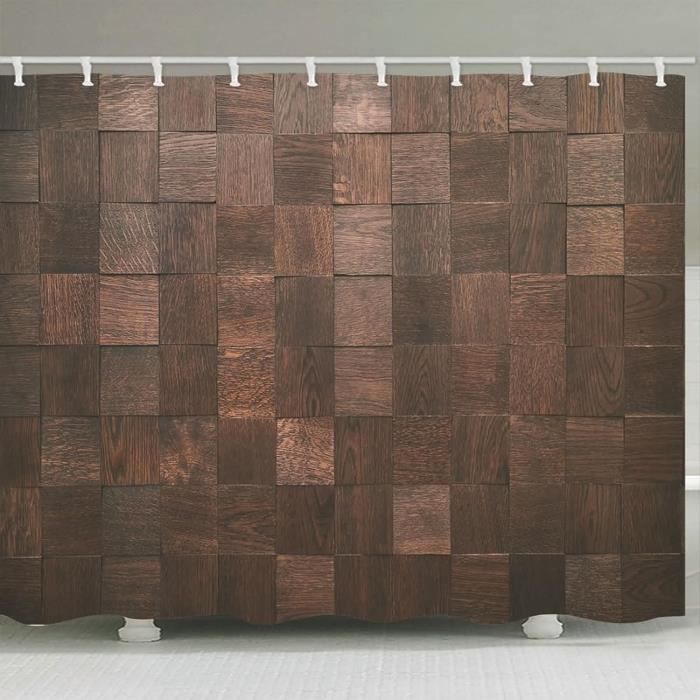 Rideau Douche Qui Ne Colle Pas Rideau Brise Vue Salle De Bain Planche