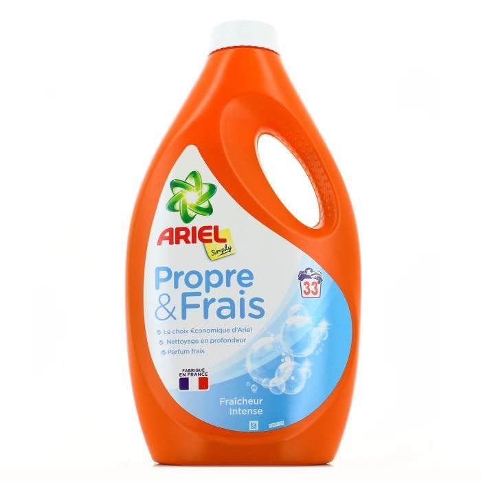 Lessive liquide concentrée Ariel bidon 110 lavages