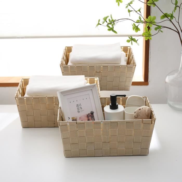 Panier De Rangement Extra Large En Corde De Coton Tissé Pour Organiser