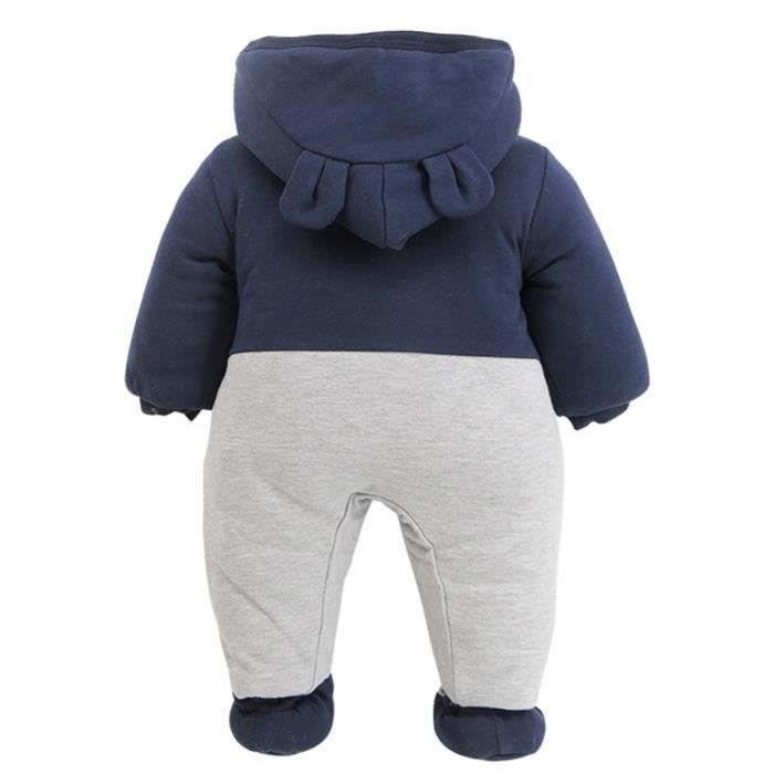 Vêtement Bébé Garçon Nouveau Né Gentilhomme Manteau à Capuche