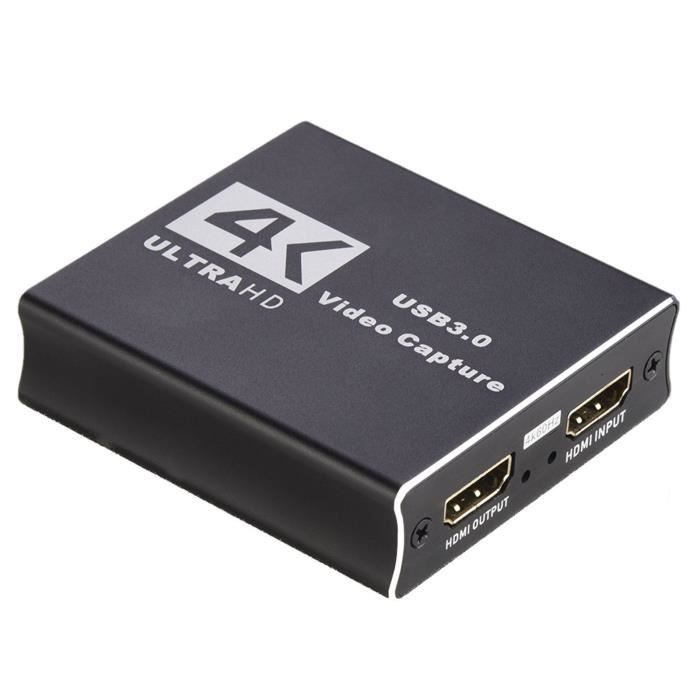 Carte de Capture Vidéo HDMI 4K, Enregistreur Vidéo USB3.0 1080P