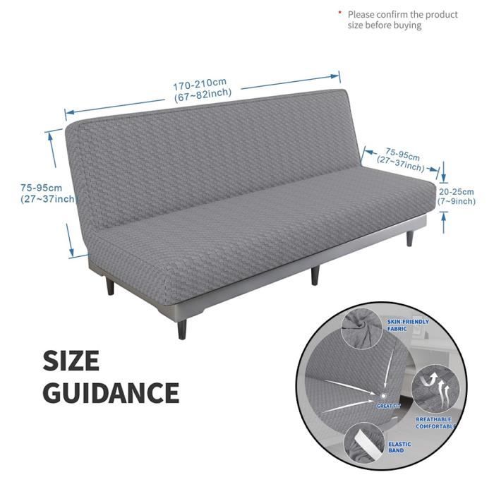 XJYDNCG Clic Clac Extensible Housse sans Bras 190-210CM Housse de