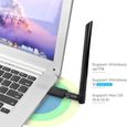 Leytn® Clé USB WiFi 5G/2.4G 1200Mbps Adaptateur WiFi USB Récepteur wifi usb avec Antenne 5dBi pour PC Ordinateur-2