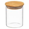 Bocal en verre avec couvercle en bambou JS Gourmet, 1,7 L